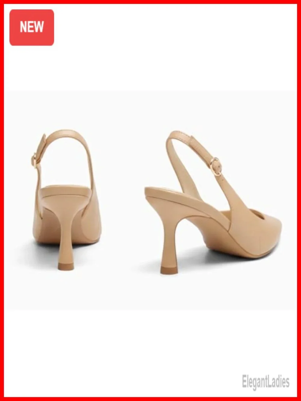 Slingback Kitten Heels Closed Pointed Toe Pumps Work Wedding Dress Shoes